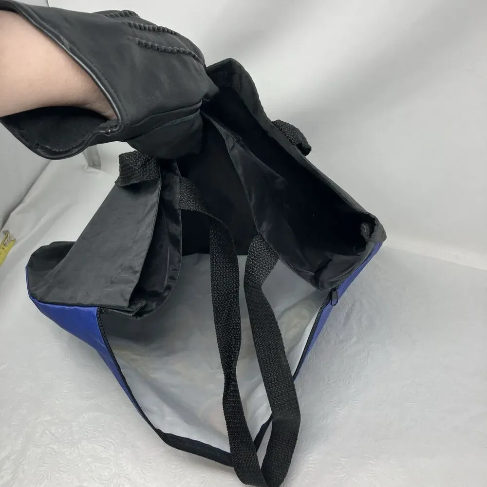 Veterans of Foreign Wars US Blue Tote Bag Zippered Side Pocket ~ 15x17 EUC